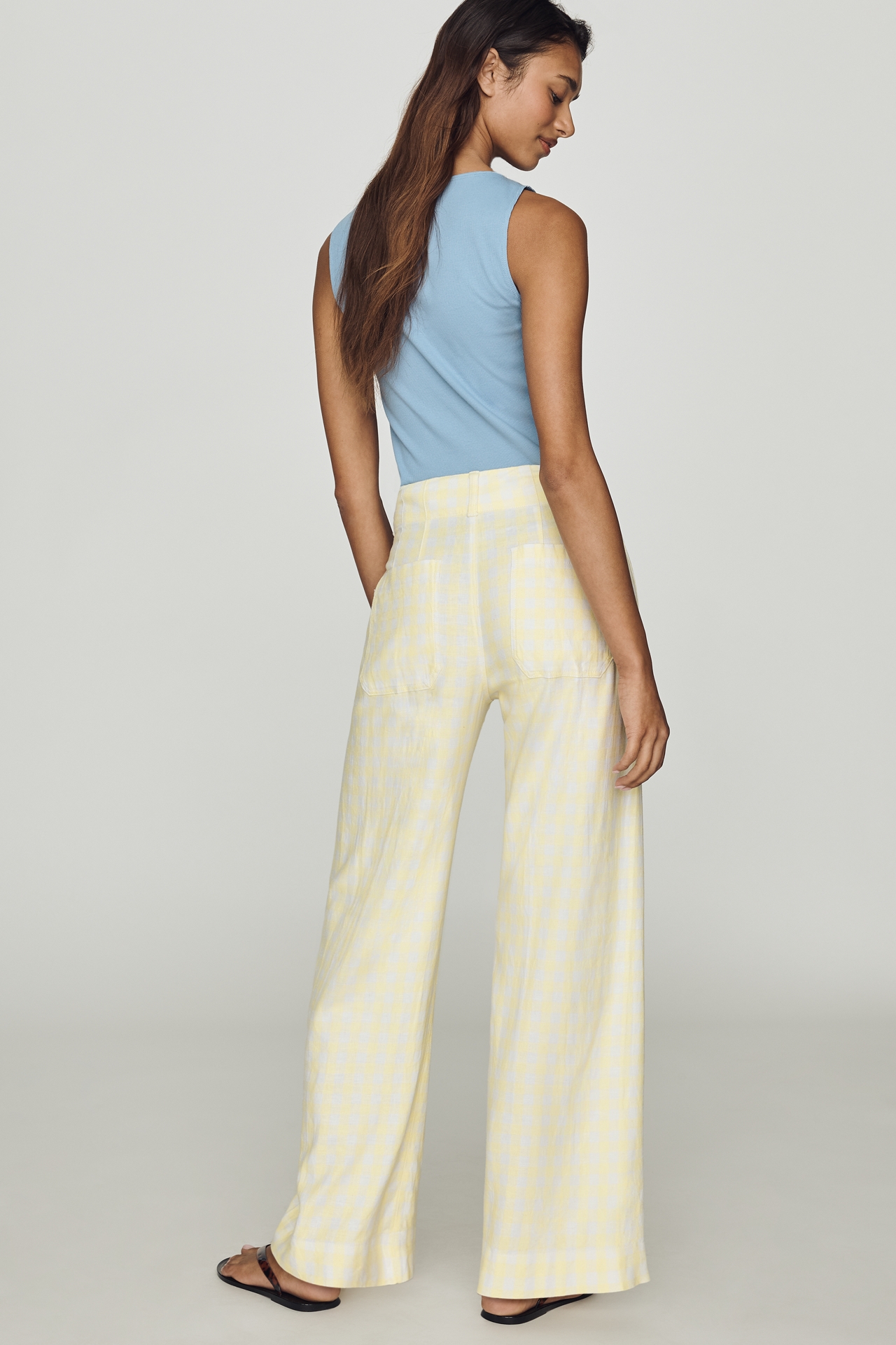 Colette European Linen Stretch Wide Leg Pants by Maeve