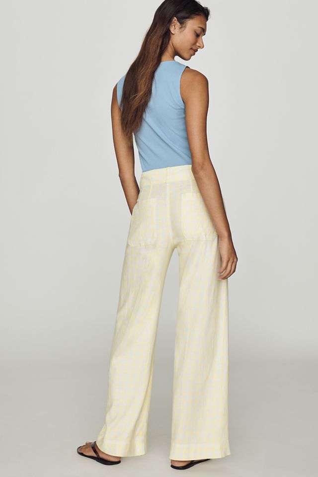 Pantalon Large Extensible en Mélange de Lin Colette par Maeve #2