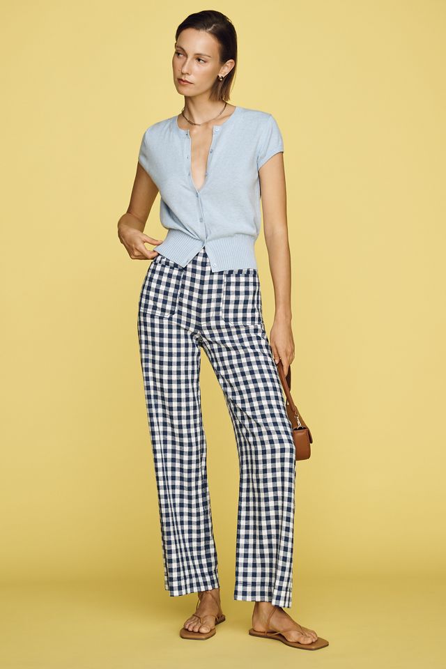Colette Linen Stretch Wide Leg Pants by Maeve #3