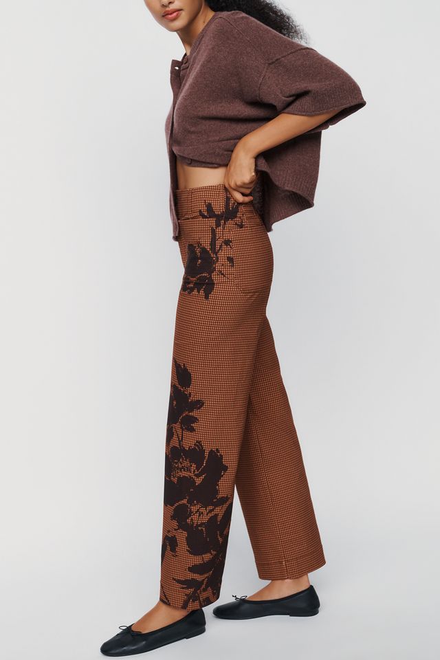 Maeve Colette Printed Wide-Leg Full-Length Pants #1