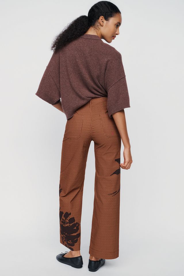 Maeve Colette Printed Wide-Leg Full-Length Pants #3