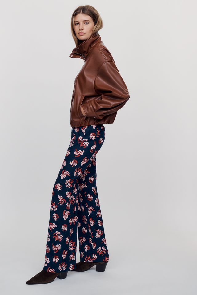 Maeve Colette Full-Length Printed Wide-Leg Pants #2