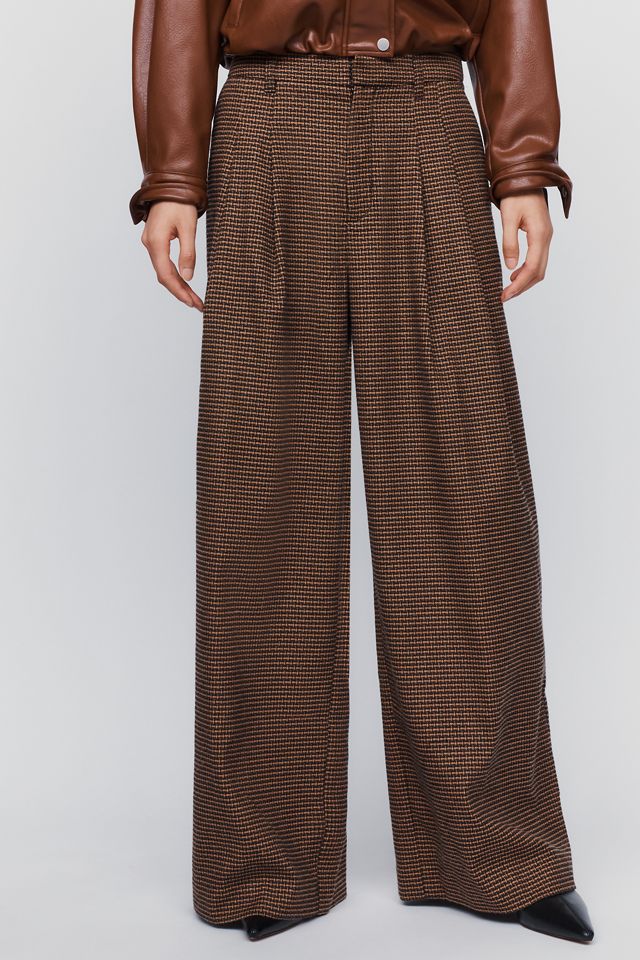 The Avery Wide-Leg Pleated Trousers by Maeve #1