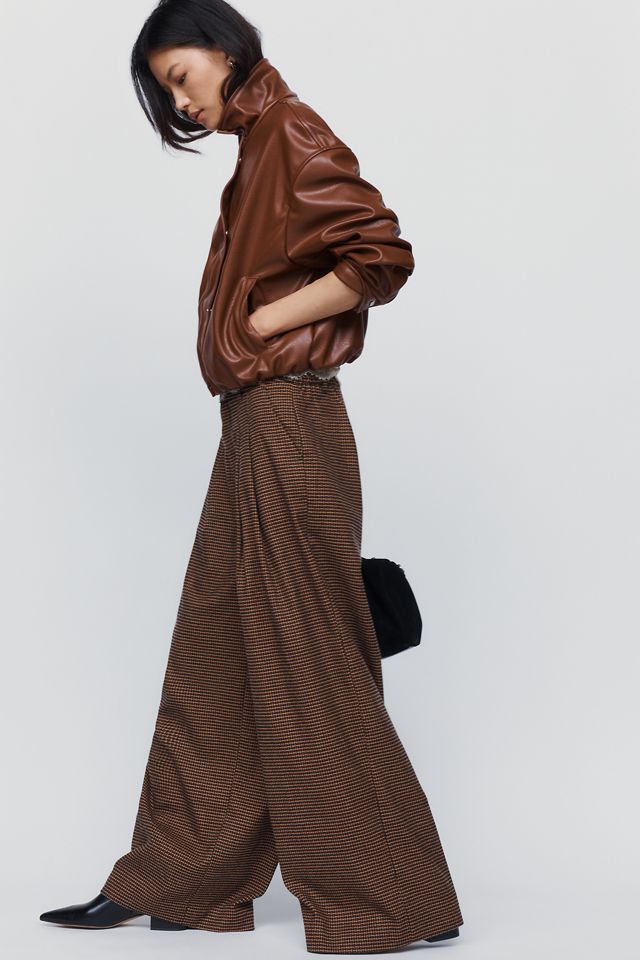 The Avery Wide-Leg Pleated Trousers by Maeve #2