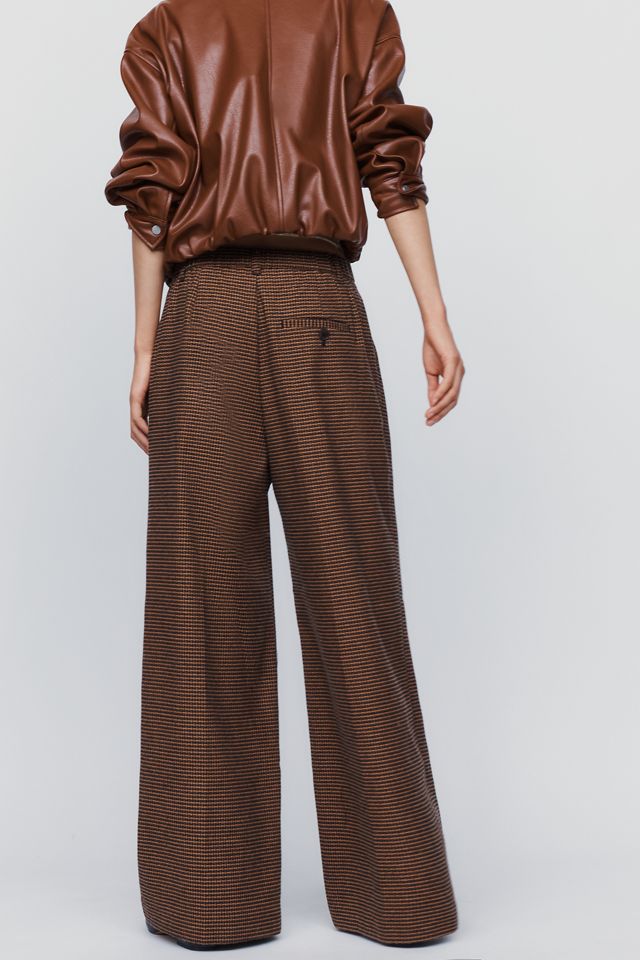 The Avery Wide-Leg Pleated Trousers by Maeve #4