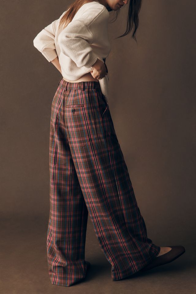 Maeve Avery Wide-Leg Pleated Trousers #4