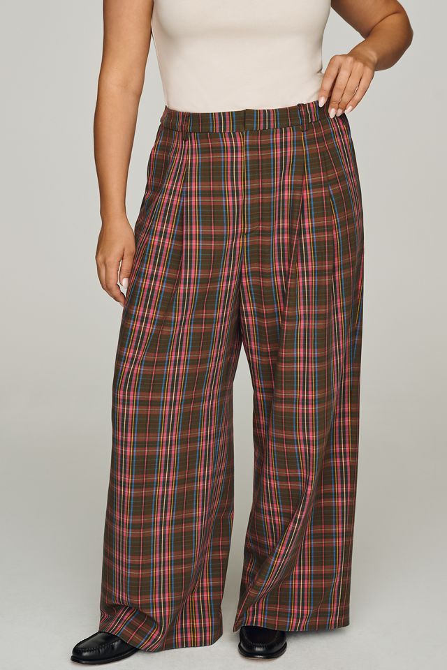 Maeve Avery Wide-Leg Pleated Trousers #7
