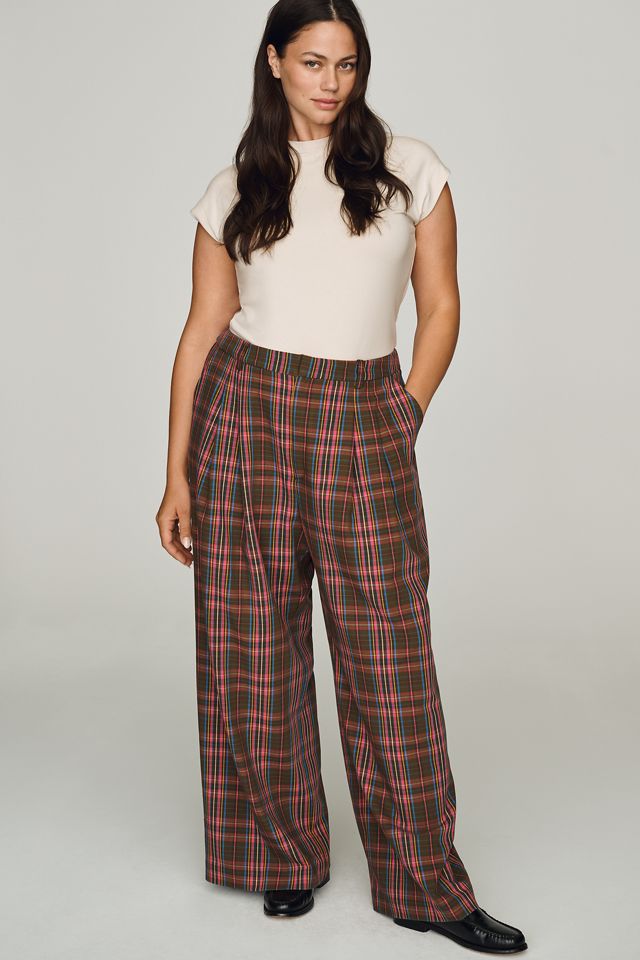 Maeve Avery Wide-Leg Pleated Trousers #5