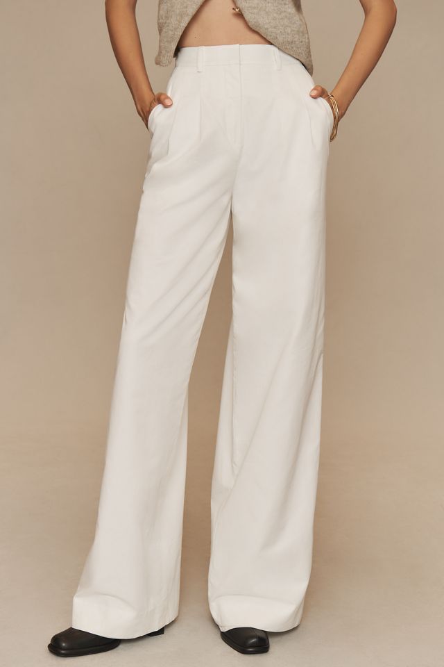 Derek Lam 10 Crosby Juliana Wide-Leg Pleated Trousers | Anthropologie
