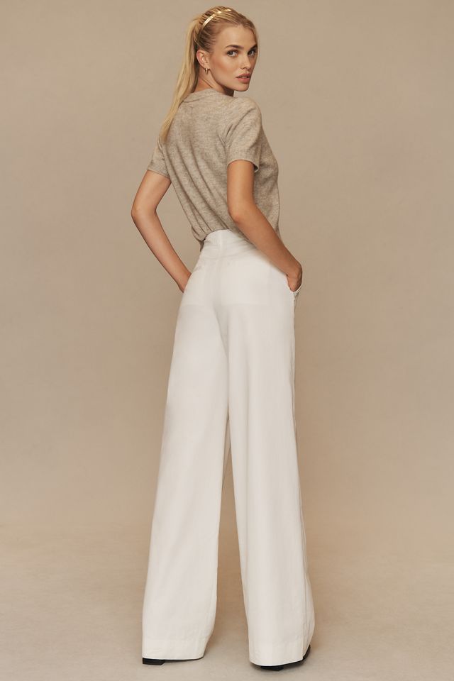 Derek Lam 10 Crosby Juliana Wide-Leg Pleated Trousers | Anthropologie