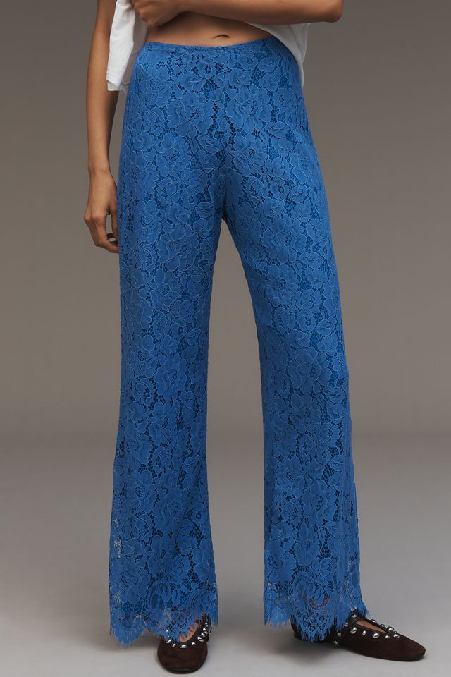 Especia Cornflower Lace Pants #1