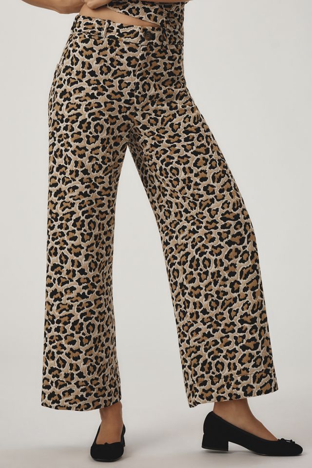 The Ettie High-Rise Crop Wide-Leg Pants by Maeve: Knit