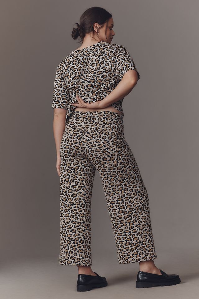 Ettie High-Rise Crop Wide-Leg Pants by Maeve: Knit Edition #6