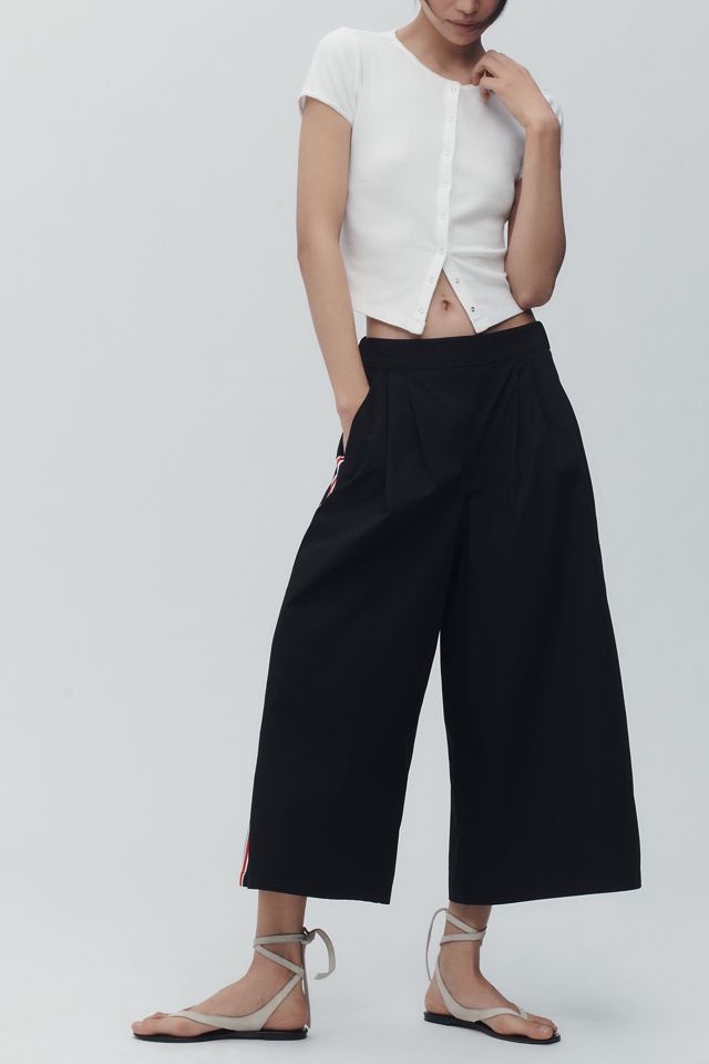 Maeve Pleated Track Culotte Trousers #2