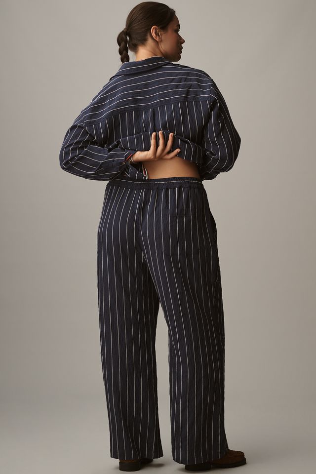 The Brooklin Tie-Front Printed Pull-On Pants by Maeve #7