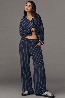 Brooklin Tie-Front Printed Pull-On Pants by Maeve