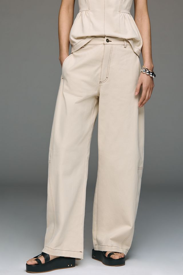 Maeve Curve Puddle Pants #1