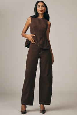 Maeve Curve Puddle Pants product page