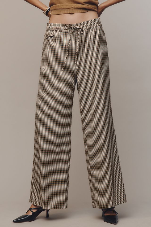 The Brooklin Tie-Front Menswear Pull-On Pants by Maeve #2