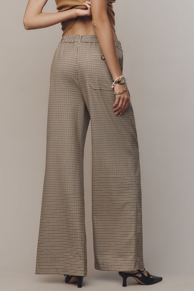 The Brooklin Tie-Front Menswear Pull-On Pants by Maeve #3
