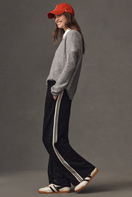 Maeve The Brooklin Lace Pull-on Track Pants By  In Black