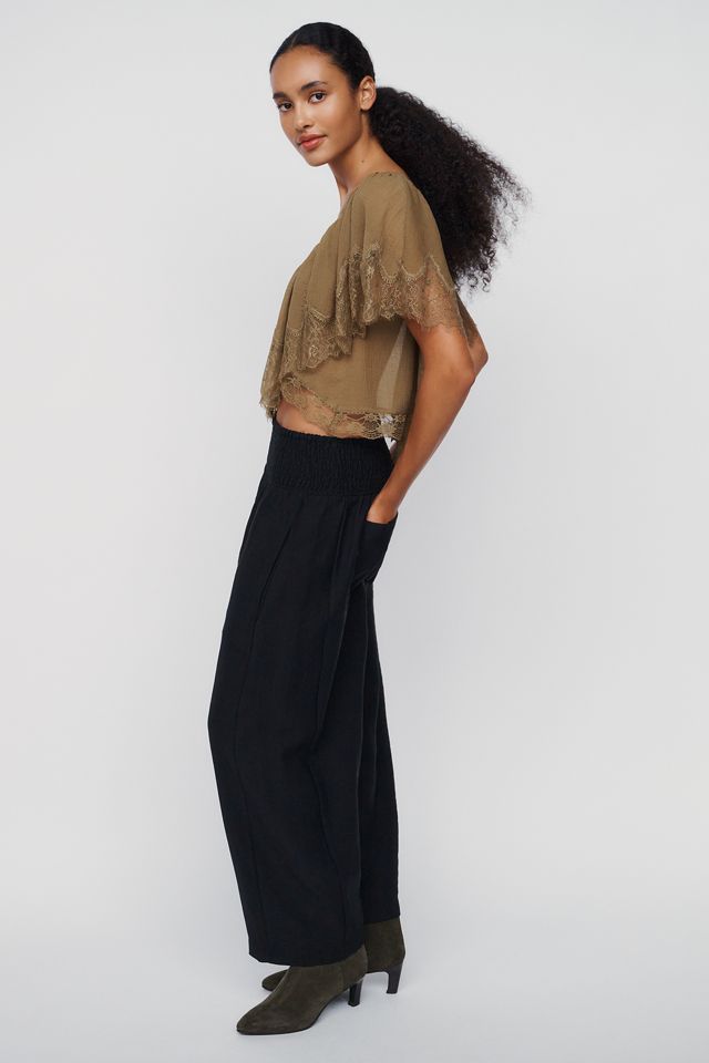 Pilcro Reese Smocked Pull-On Barrel Pants #2