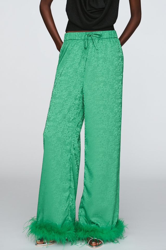 The Tales Frida Faux-Feather Pants #2