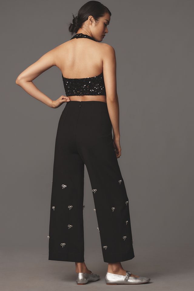 The Colette Bow Crop Wide-Leg Pants by Maeve #3