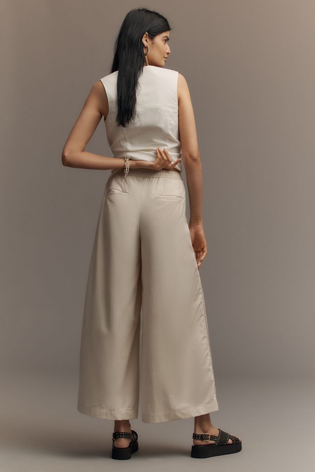 By Anthropologie Pleated Embroidered Trousers #3