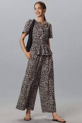 The Somerset Pull-On Pants: Printed Linen Cotton Edition