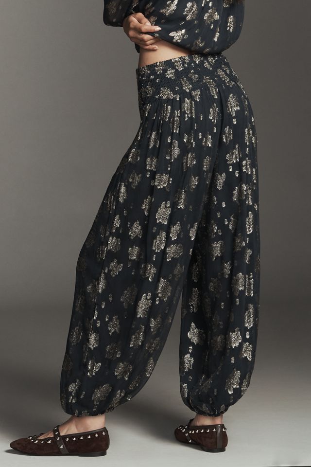By Anthropologie Deco Metallic Balloon Pants #3