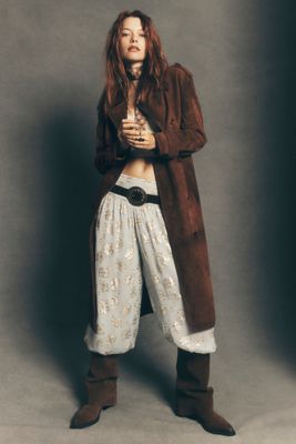 By Anthropologie Deco Metallic Balloon Pants