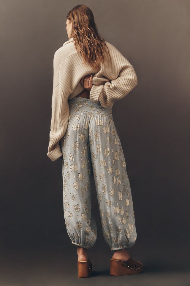 By Anthropologie Deco Metallic Balloon Pants #4