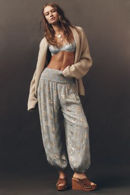 By Anthropologie Deco Metallic Balloon Pants