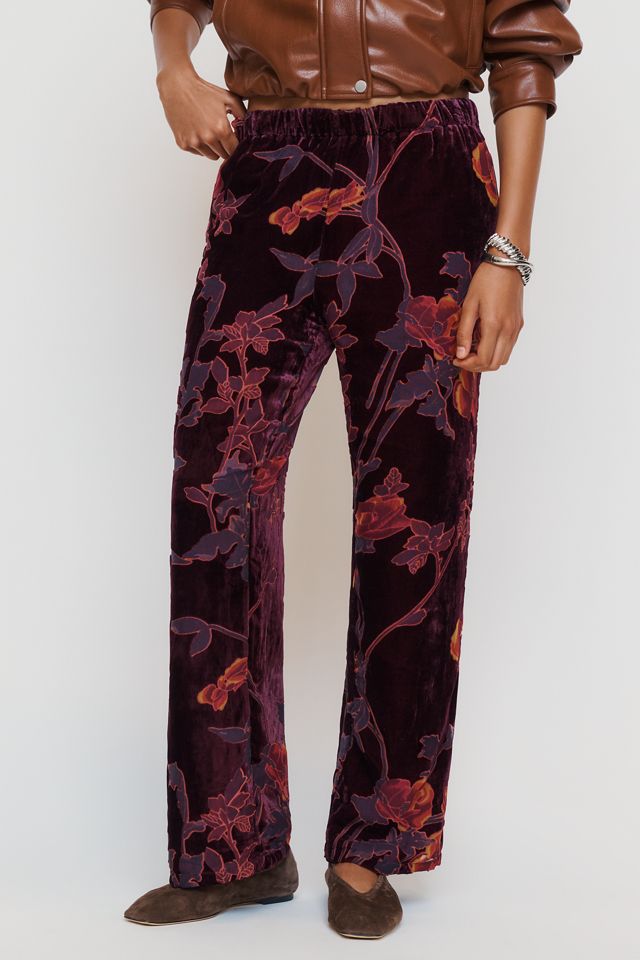 Siempre x Anthropologie Velvet Pull On Pants #1