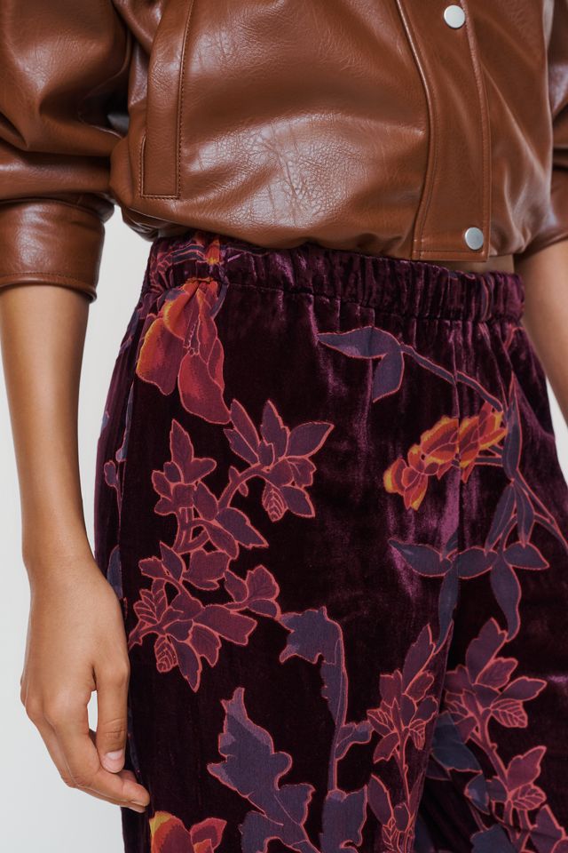 Siempre x Anthropologie Velvet Pull On Pants #2