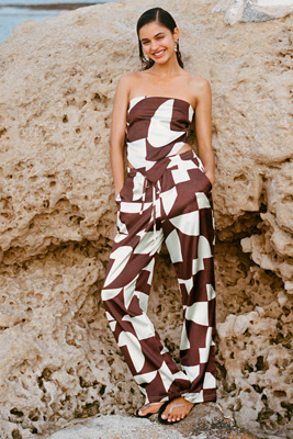4th & Reckless Bradie Pull-on Trousers Pants In Brown