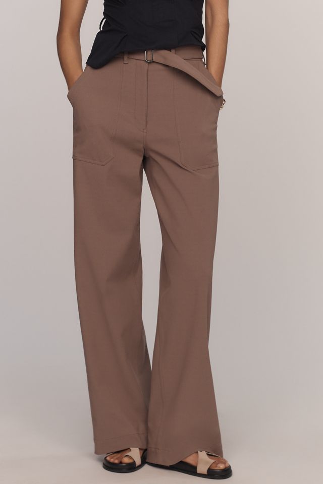 Theory Utility Wide-Leg Pants #1
