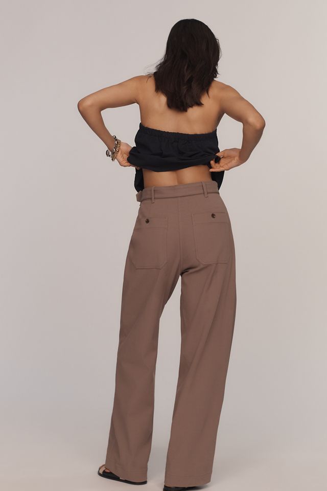 パンツ THEORY Woman Pants Multicolor O0701209 E2E Theory Utility Wide-Leg Pants | Anthropologie