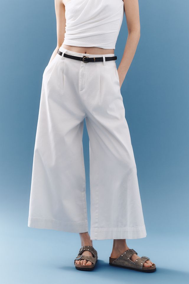 &.Layered High-Rise Belted Culotte Pants #1