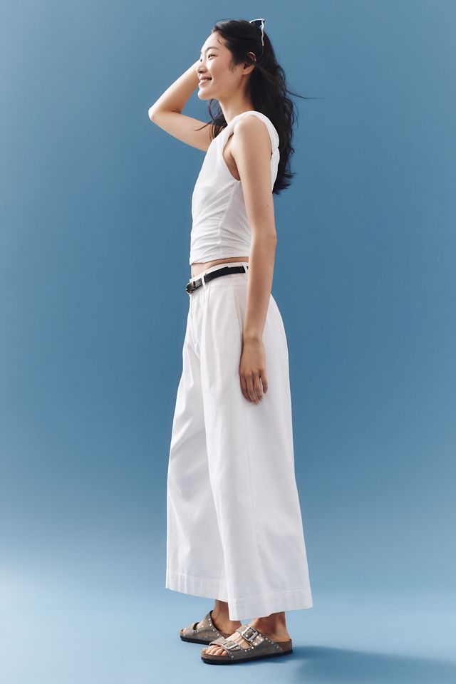 &.Layered High-Rise Belted Culotte Pants #2