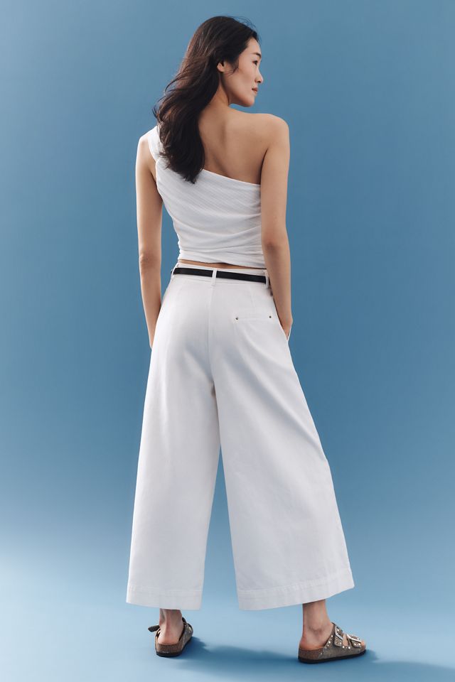 &.Layered High-Rise Belted Culotte Pants #3
