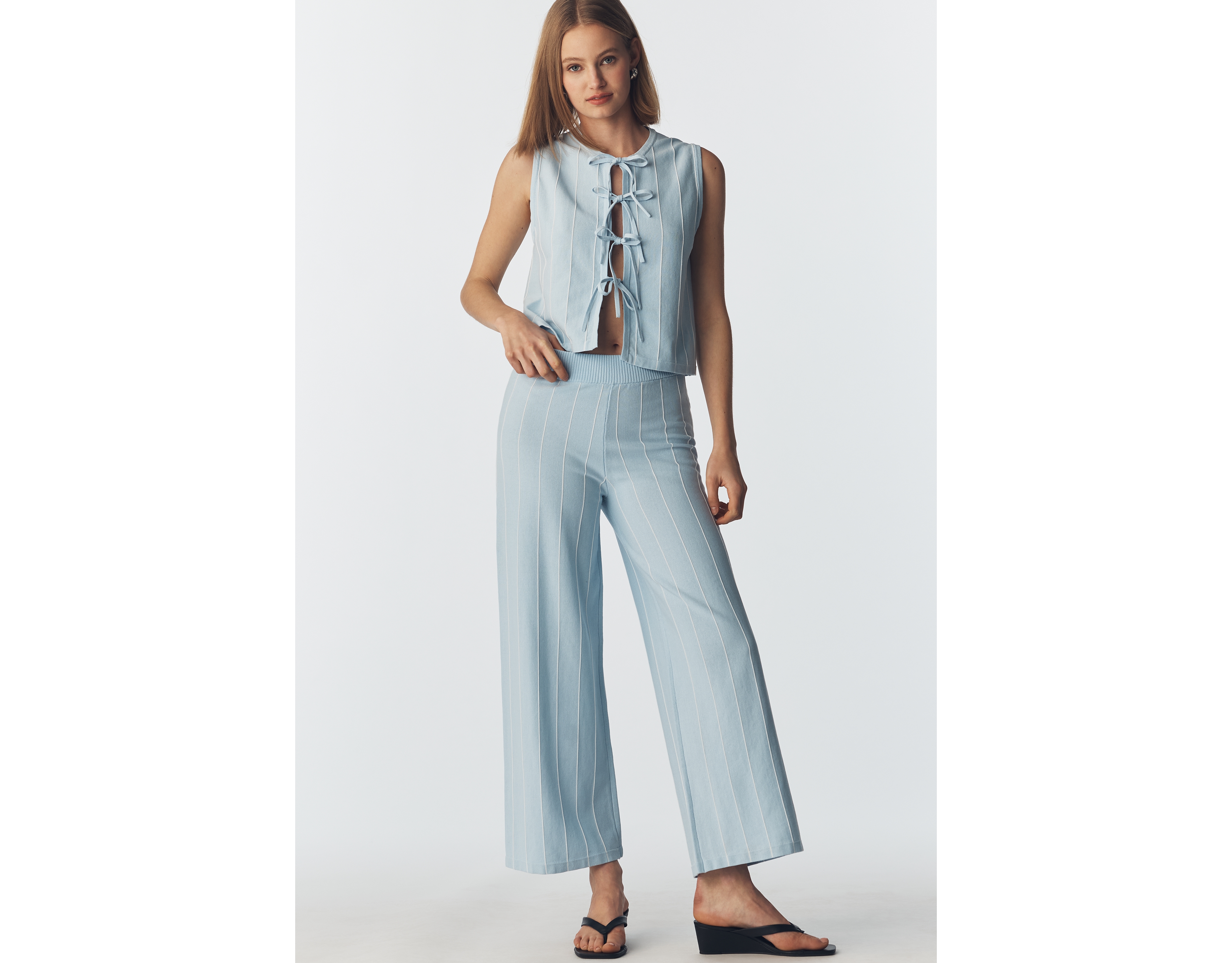 The Tiny Big Sister Striped Knit Pants