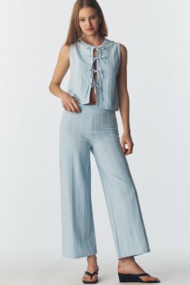 The Tiny Big Sister Striped Knit Pants