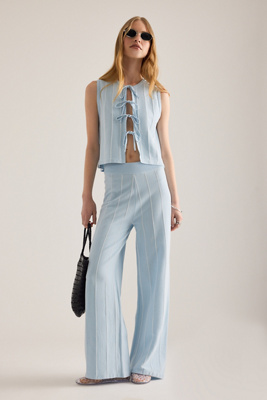 The Tiny Big Sister Stripe Knit Trousers