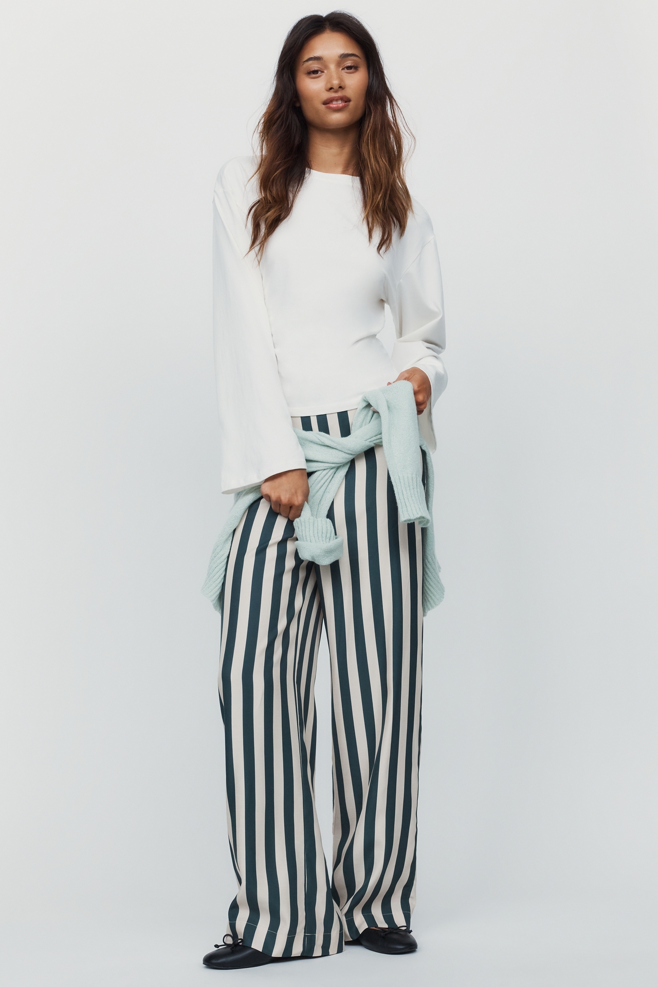 The Tiny Big Sister High-Rise Striped Pants