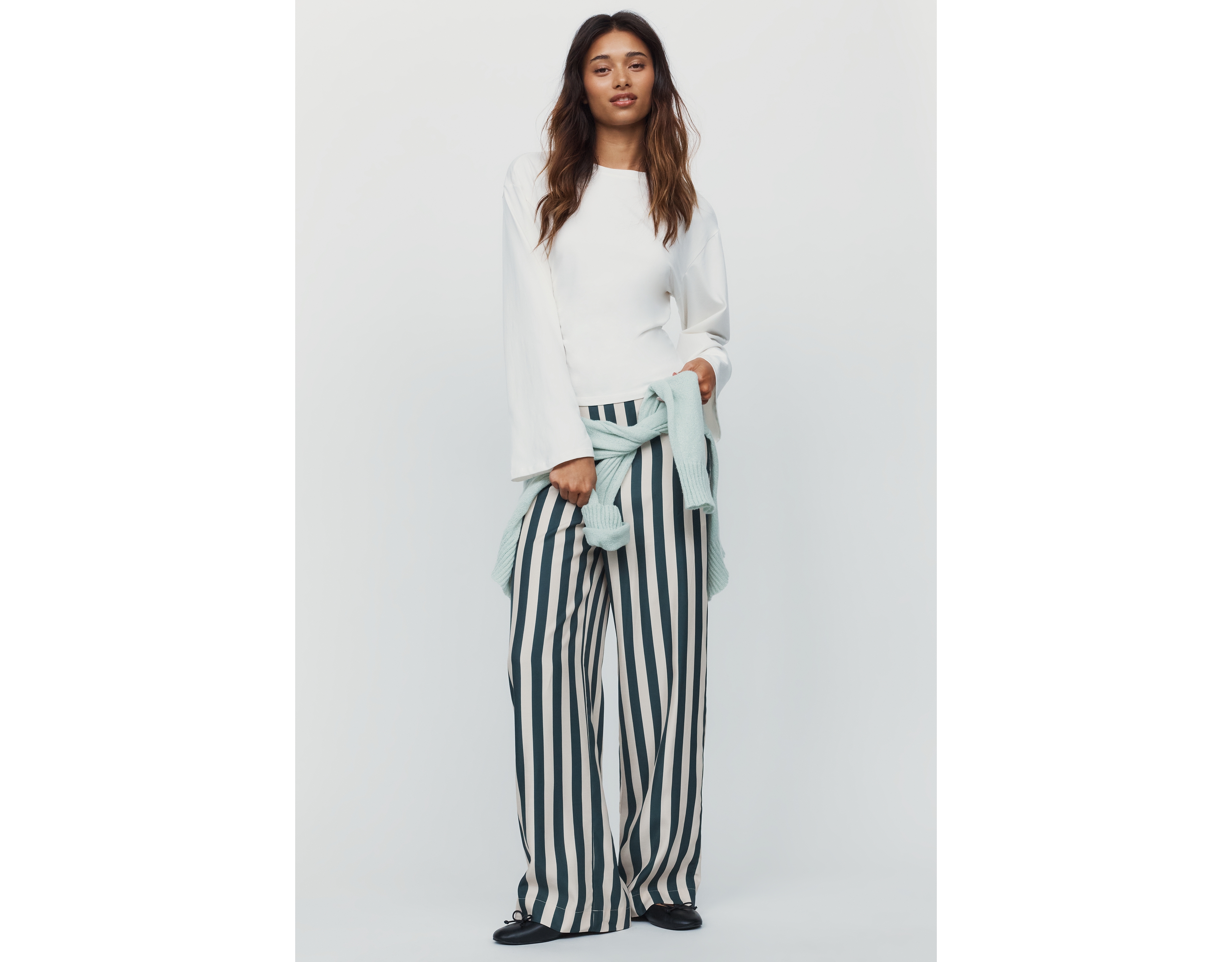 The Tiny Big Sister High Rise Striped Pants