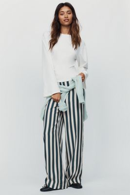 The Tiny Big Sister High-Rise Striped Pants