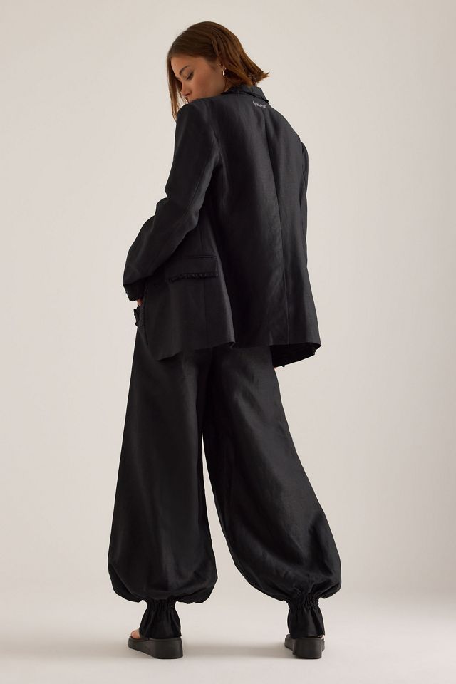 OpéraSPORT Gia Linen-Blend Balloon Trousers #5