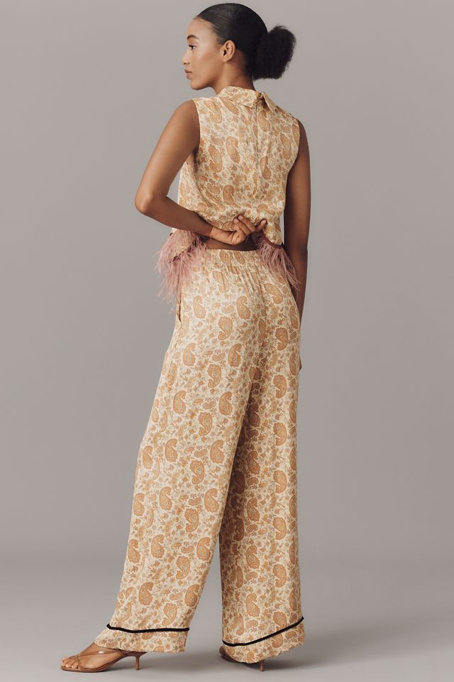 Maude Club Cara Wide-Leg Pull-On Pants #3
